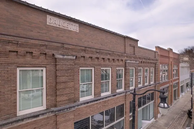 Restored brick facade of the Life Insurance Company of Alabama building